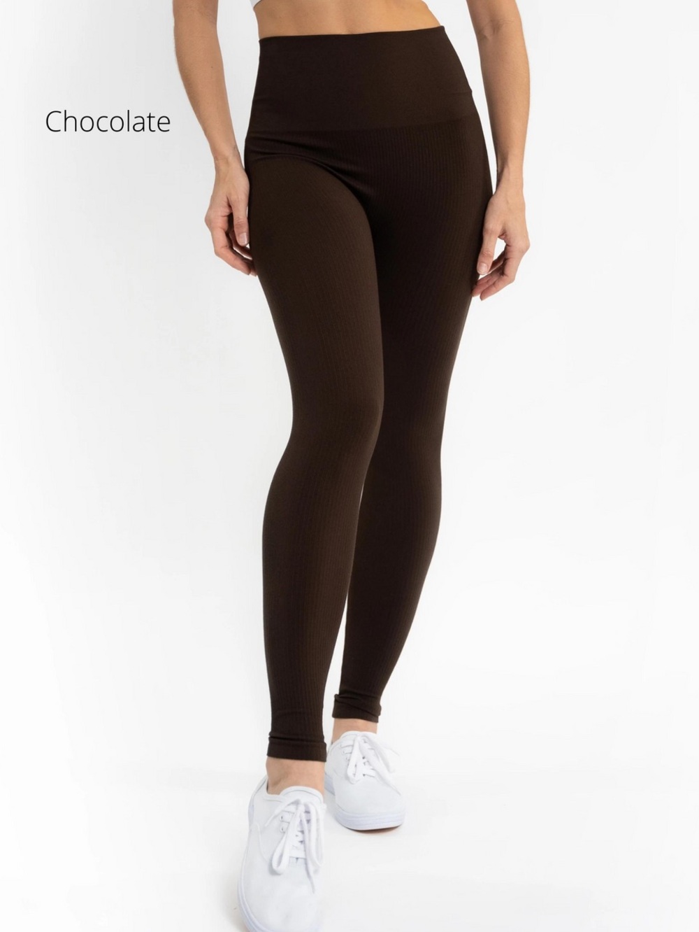 Women's Chocolate Seamless Athletic Leggings ET2001